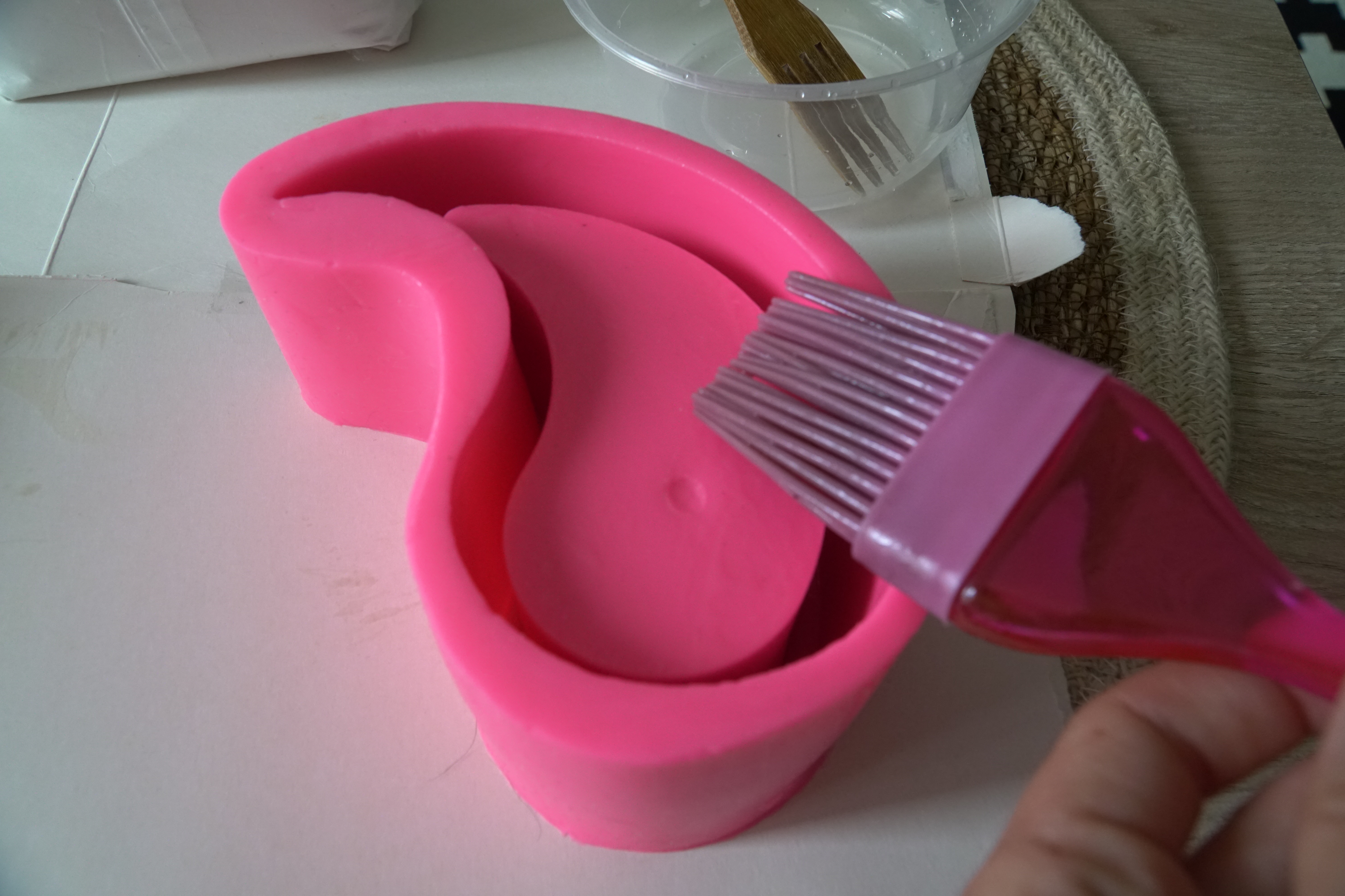 Moule silicone yin yang