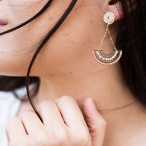Boucles d’oreilles pendantes perles miyuki