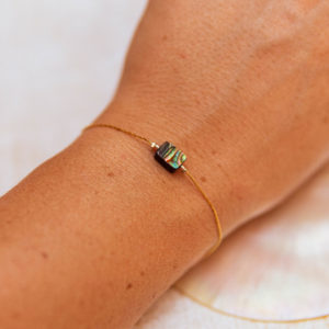Bracelet perle de nacre abalone