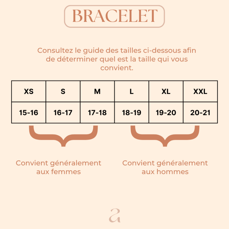 taille bracelet