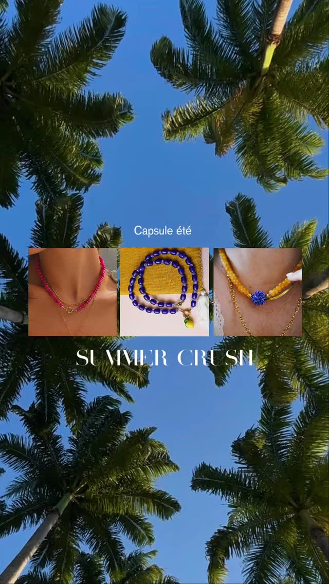 C’est en ligne 🍹🐚🌊🦀🌞
J’espère que cette petite capsule de colliers pleins de couleurs vous plairont autant qu’à moi 😍🔥