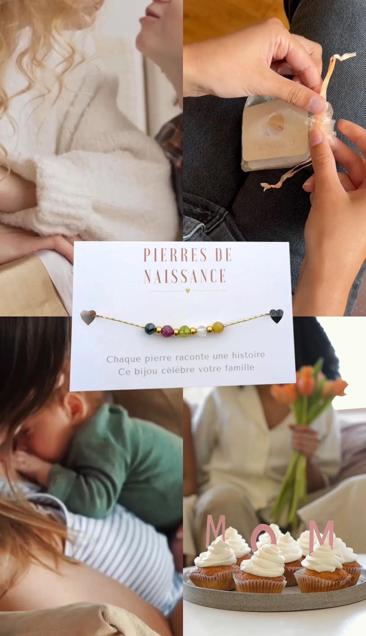 Bracelet Famille - Pierres de Naissance