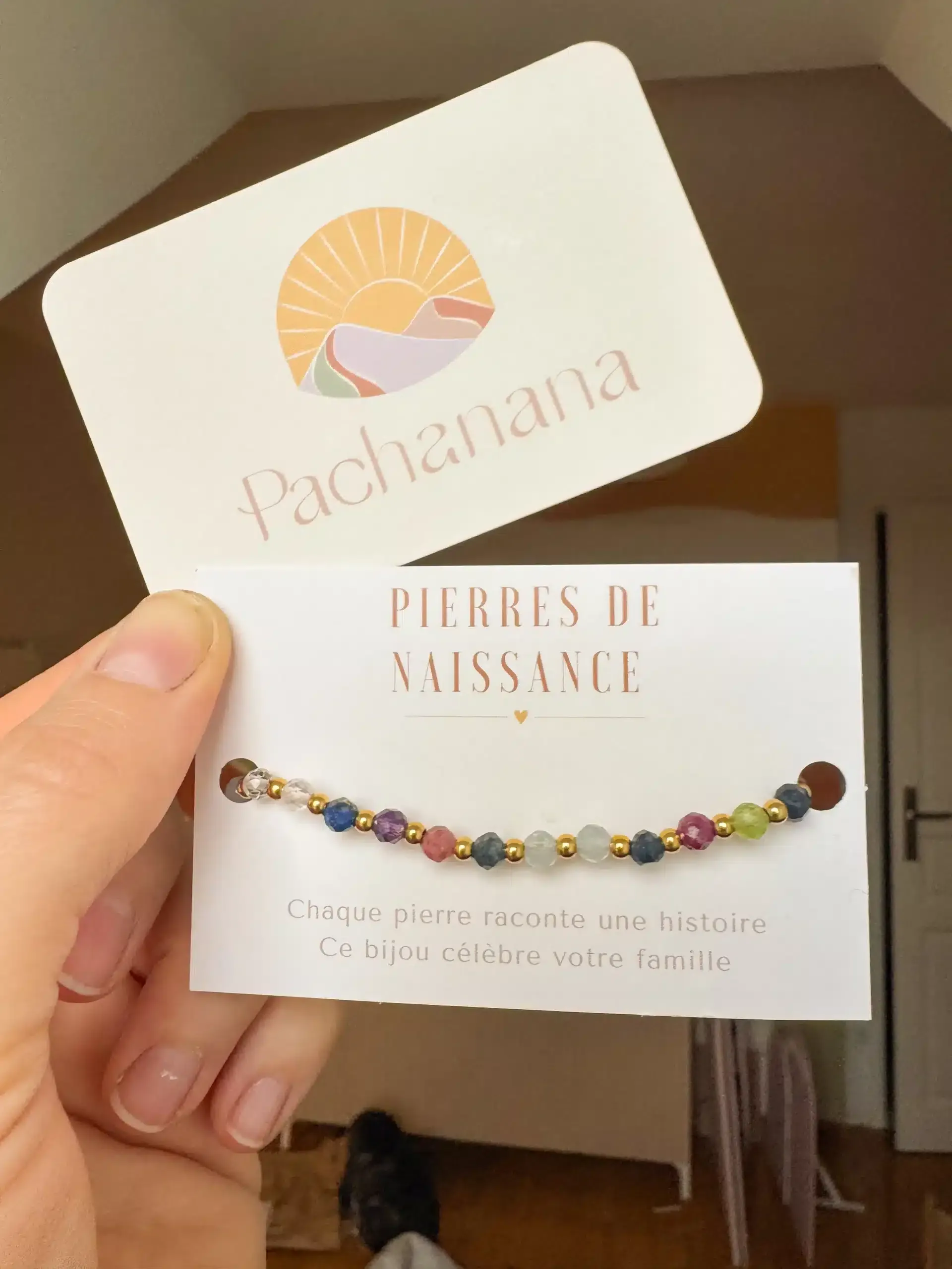 Bracelet de famille pierres de naissance