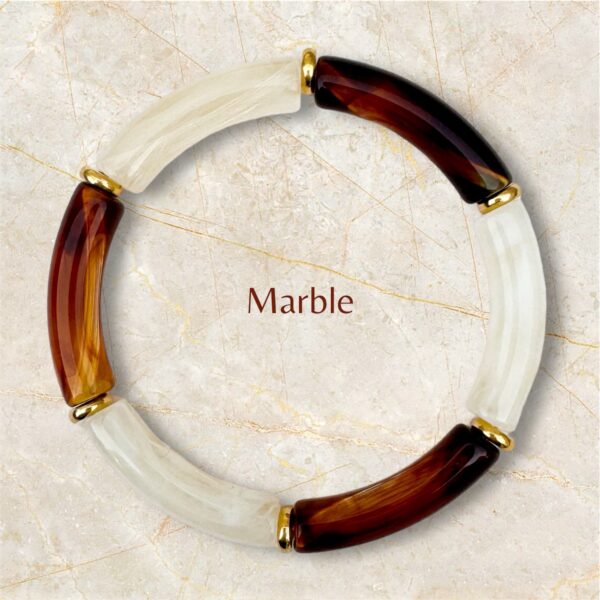 Bracelet élastique en acrylique, coloré, à porter en accumulation ou seul
