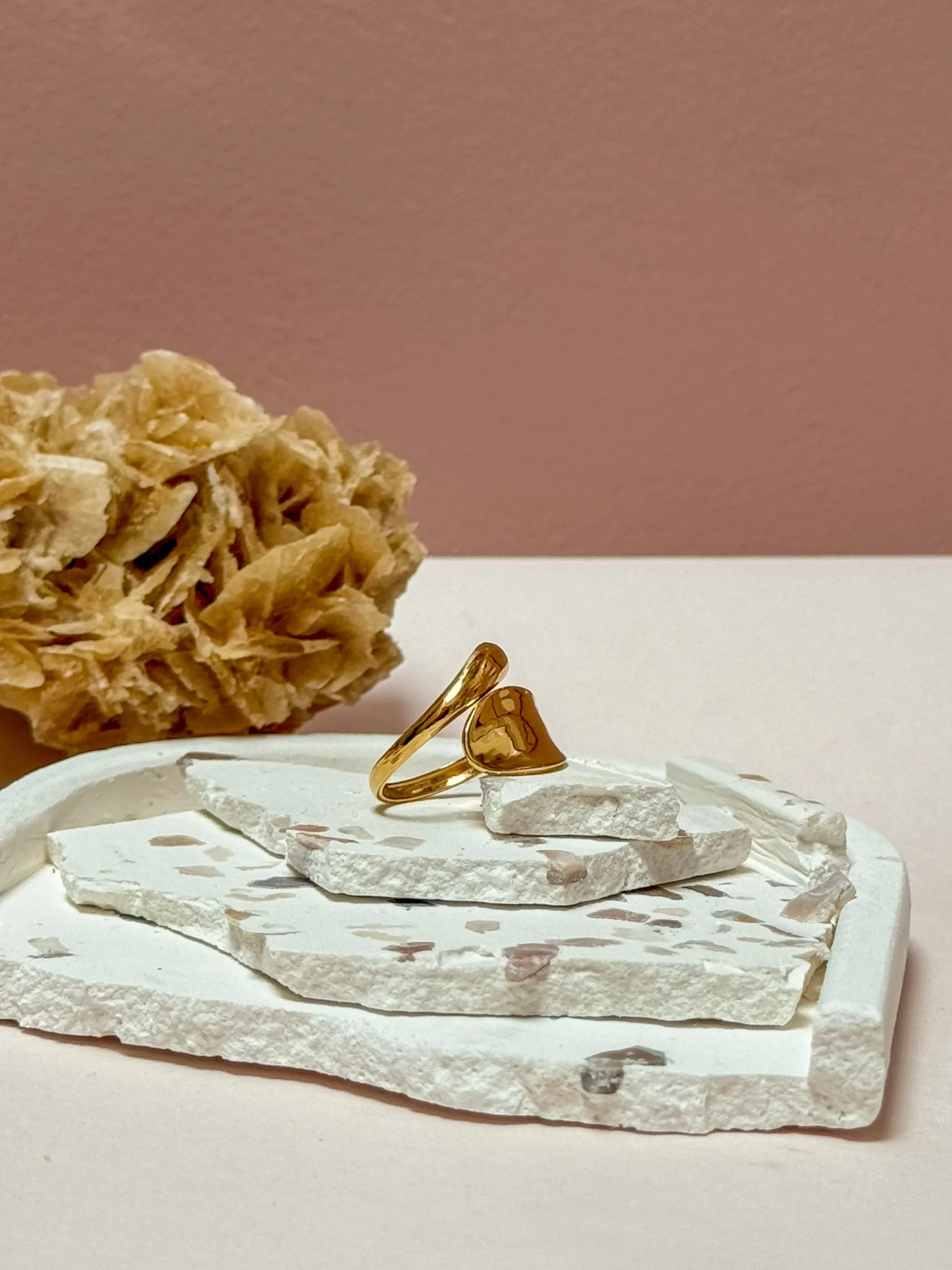 Bague asymétrique ouverte acier inoxydable