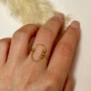 Bague ovale billes acier inoxydable