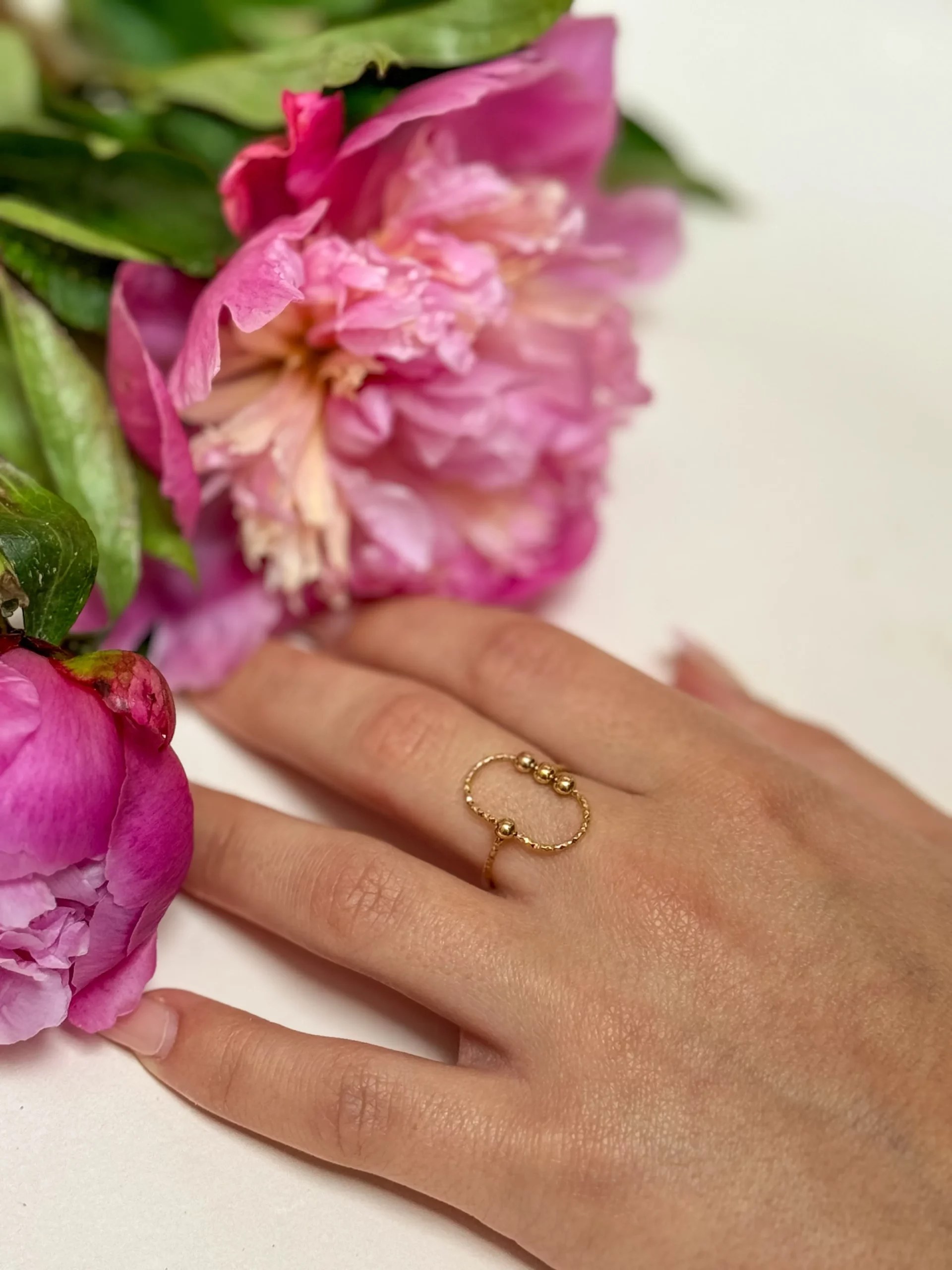 Bague ovale billes acier inoxydable