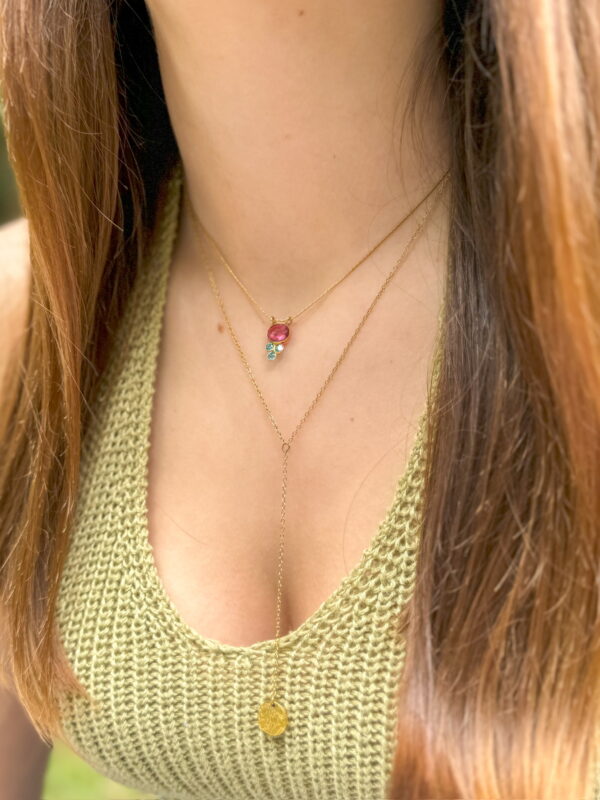 Collier Candy avec pierres précieuses et collier Y Santa Giulia