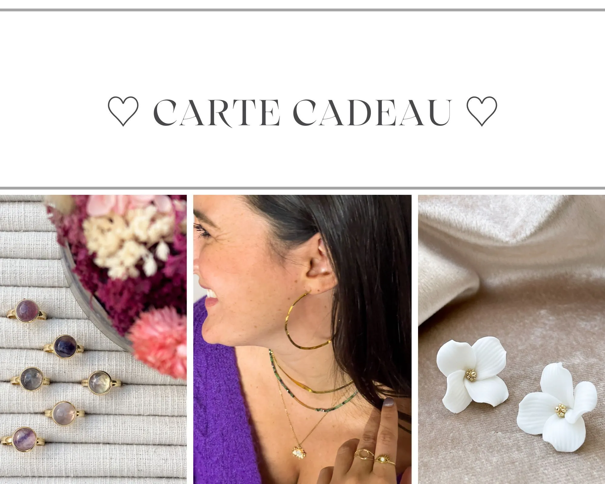 carte cadeau bijoux artisanaux