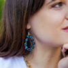 Boucles gouttes d'agates