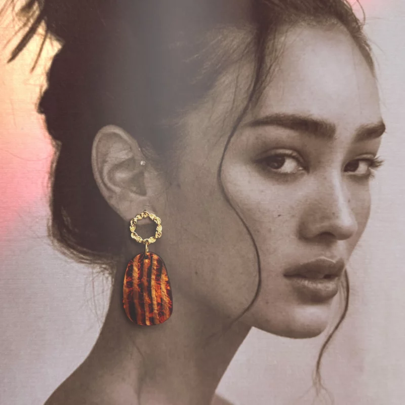 Boucles d’oreilles acier inoxydable, bijoux légers, design moderne, accessoire féminin.