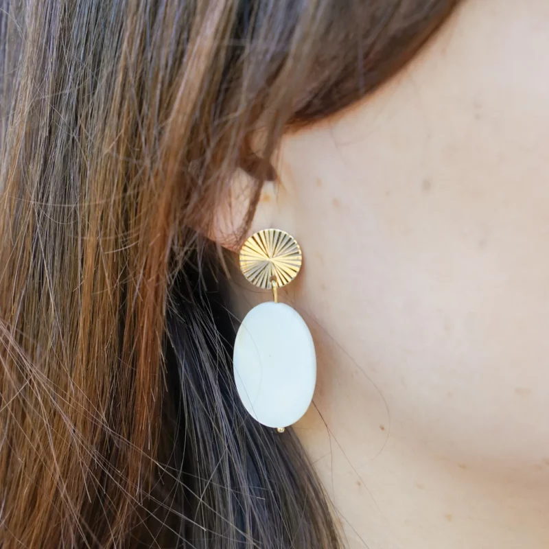 Boucles acier inoxydable, design moderne, bijou élégant, accessoire chic.