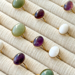 Bagues pierres