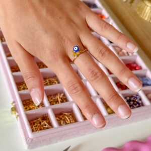 Bague grigri bar à grigri personnalisé, bague porte-bonheur, bijou tendance été, accessoire unique, bague estival.