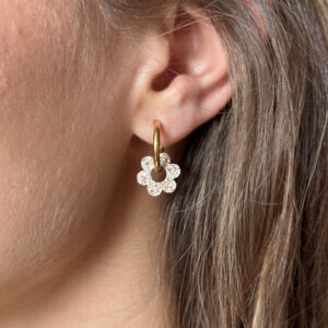 mini créoles, boucle d’oreille fleur, bijou interchangeable, accessoire femme, créoles petites, style bohème, bijoux modulables, fleur décorative, boucle d’oreille légère, accessoire tendance.