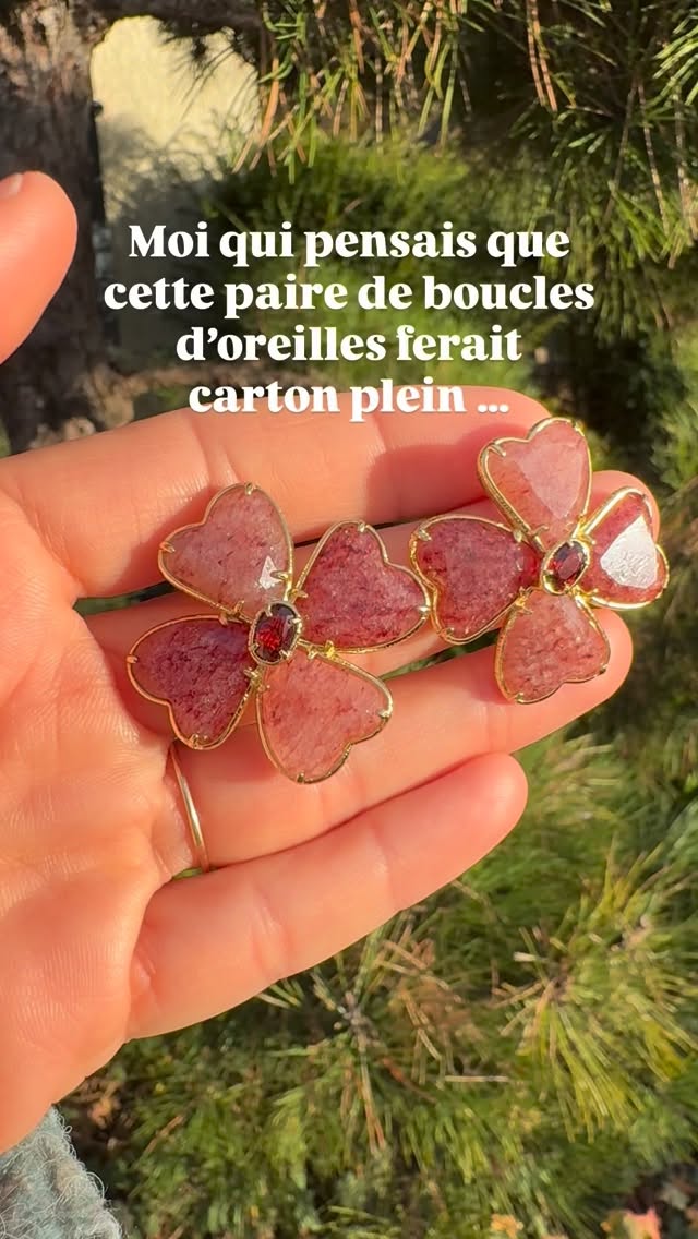 Ce combo de grenat et de quartz fraises est incroyable 😱😍🍓🌸