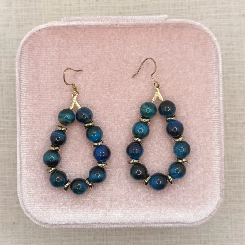 Boucles gouttes d'agates